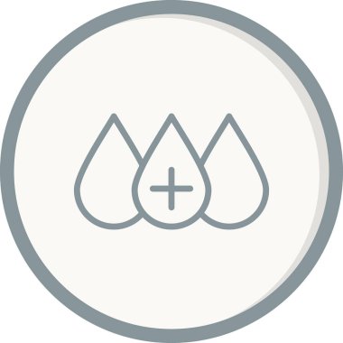 Kan basit simgesi, vektör illüstrasyonu