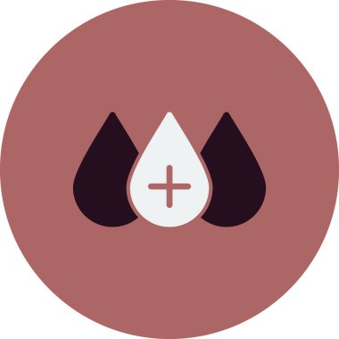 Kan basit simgesi, vektör illüstrasyonu