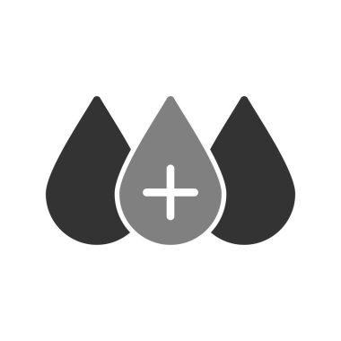 Kan basit simgesi, vektör illüstrasyonu