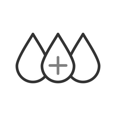 Kan basit simgesi, vektör illüstrasyonu