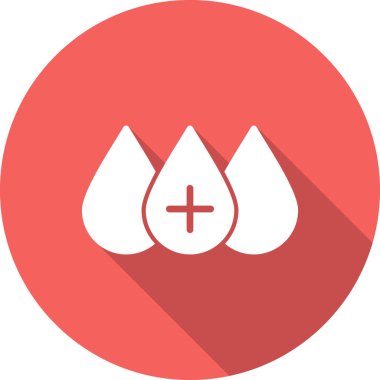 Kan basit simgesi, vektör illüstrasyonu