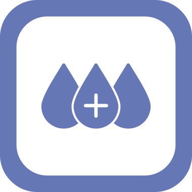 Kan basit simgesi, vektör illüstrasyonu