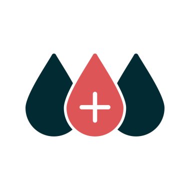 Kan basit simgesi, vektör illüstrasyonu