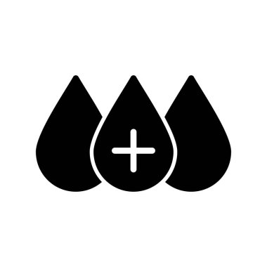 Kan basit simgesi, vektör illüstrasyonu