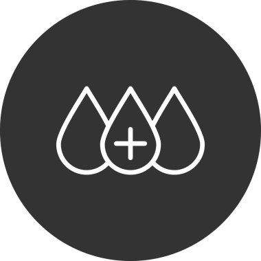 Kan basit simgesi, vektör illüstrasyonu