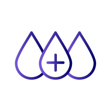 Kan basit simgesi, vektör illüstrasyonu