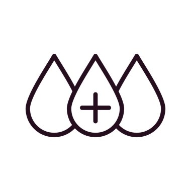 Kan basit simgesi, vektör illüstrasyonu