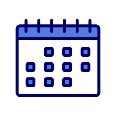 Takvim simgesi, vektör illüstrasyon tasarımı