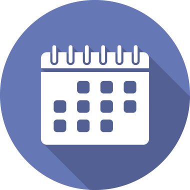 Takvim simgesi, vektör illüstrasyon tasarımı