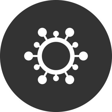 Covid icon, vector illustration
