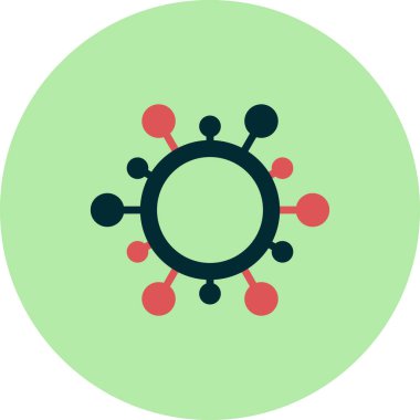 Covid simgesi, vektör illüstrasyonu