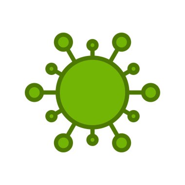 Covid simgesi, vektör illüstrasyonu