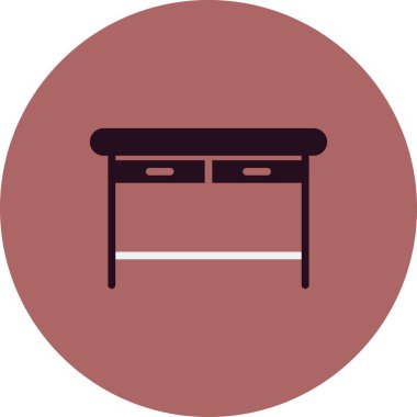 Web ve mobil uygulama tasarımınız için masa simgesi vektörü