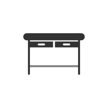 Web ve mobil uygulama tasarımınız için masa simgesi vektörü