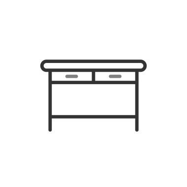 Web ve mobil uygulama tasarımınız için masa simgesi vektörü