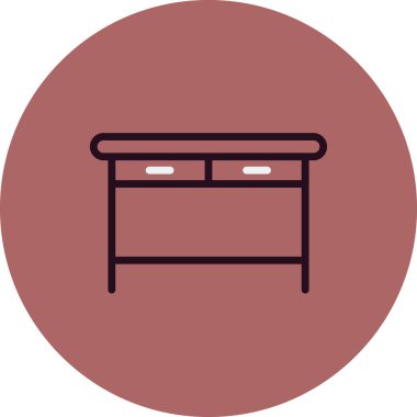 Web ve mobil uygulama tasarımınız için masa simgesi vektörü