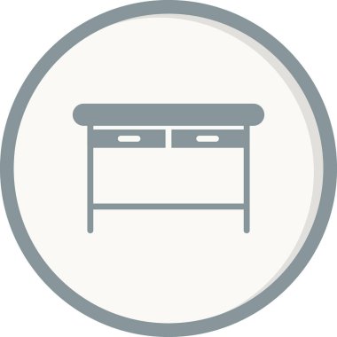 Web ve mobil uygulama tasarımınız için masa simgesi vektörü