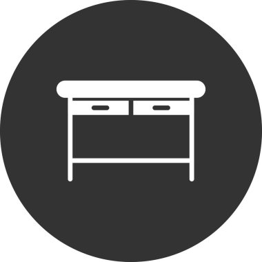 Web ve mobil uygulama tasarımınız için masa simgesi vektörü