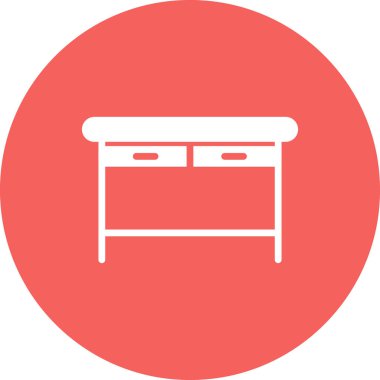 Web ve mobil uygulama tasarımınız için masa simgesi vektörü