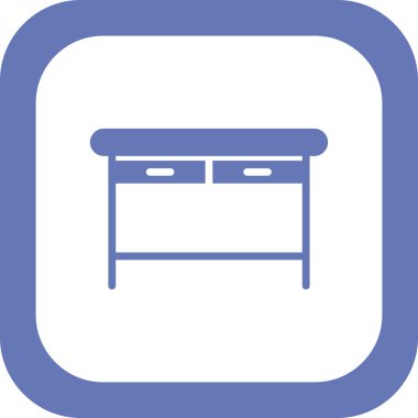 Web ve mobil uygulama tasarımınız için masa simgesi vektörü