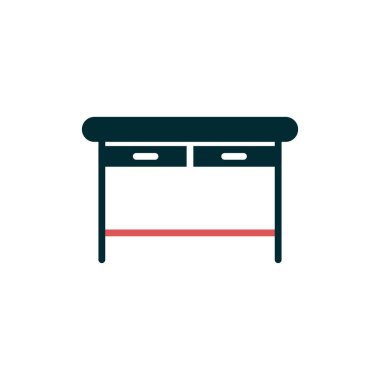 Web ve mobil uygulama tasarımınız için masa simgesi vektörü