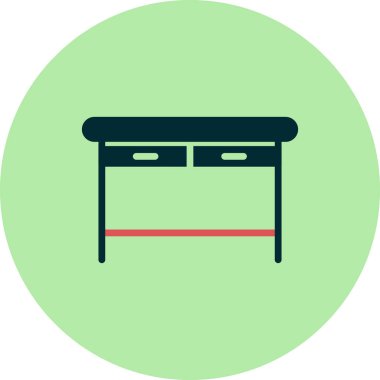 Web ve mobil uygulama tasarımınız için masa simgesi vektörü