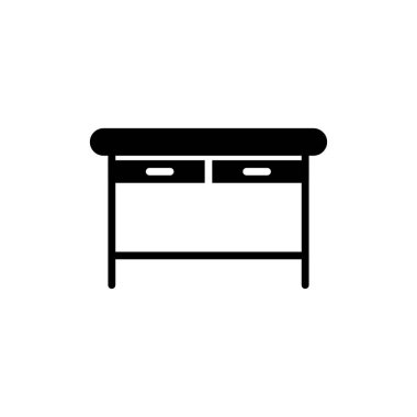 Web ve mobil uygulama tasarımınız için masa simgesi vektörü