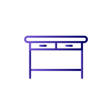 Web ve mobil uygulama tasarımınız için masa simgesi vektörü