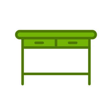 Web ve mobil uygulama tasarımınız için masa simgesi vektörü