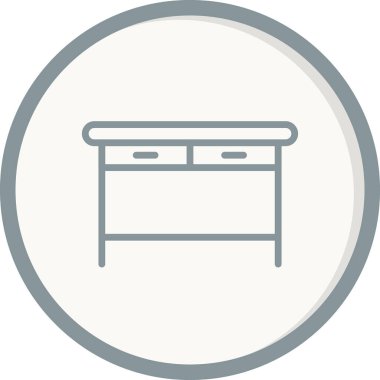 Web ve mobil uygulama tasarımınız için masa simgesi vektörü