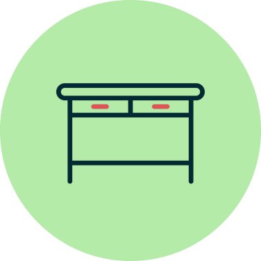 Web ve mobil uygulama tasarımınız için masa simgesi vektörü