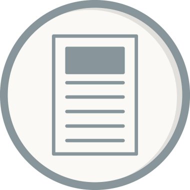 Belge. Web simgesi basit tasarım