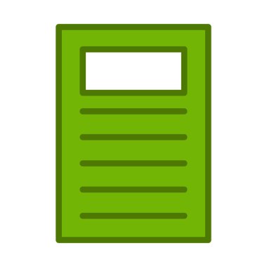 Belge. Web simgesi basit tasarım