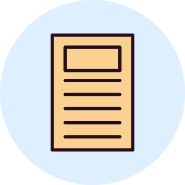 Belge. Web simgesi basit tasarım