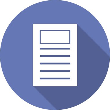 Belge. Web simgesi basit tasarım