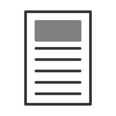 Belge. Web simgesi basit tasarım