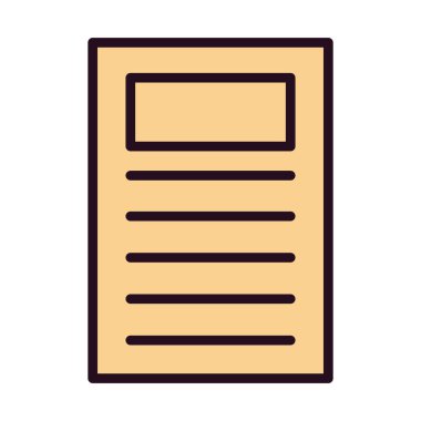 Belge. Web simgesi basit tasarım