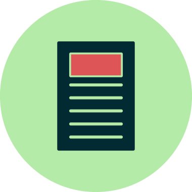 Belge. Web simgesi basit tasarım