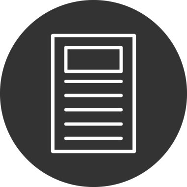 Belge. Web simgesi basit tasarım