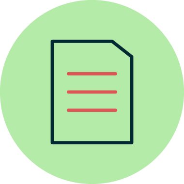 Dosya simgesi, vektör illüstrasyon tasarımı