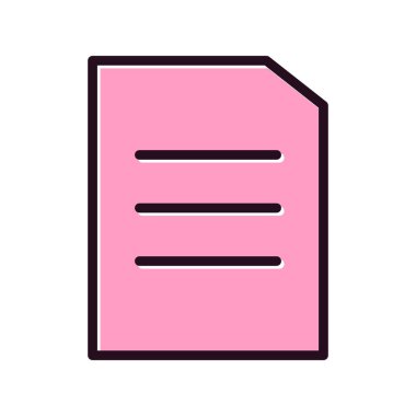 Dosya simgesi, vektör illüstrasyon tasarımı