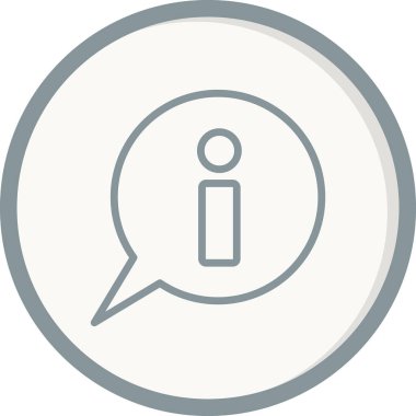 Bilgi. Web simgesi vektör illüstrasyonu