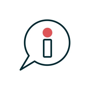 Bilgi. Web simgesi vektör illüstrasyonu