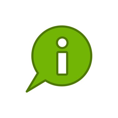 Bilgi. Web simgesi vektör illüstrasyonu