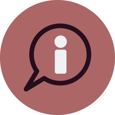 Bilgi. Web simgesi vektör illüstrasyonu