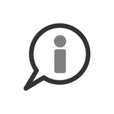 Bilgi. Web simgesi vektör illüstrasyonu