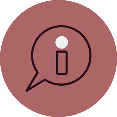 Bilgi. Web simgesi vektör illüstrasyonu