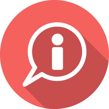 Bilgi. Web simgesi vektör illüstrasyonu