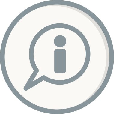 Bilgi. Web simgesi vektör illüstrasyonu