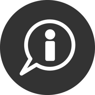 Bilgi. Web simgesi vektör illüstrasyonu